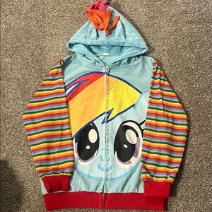 Colorful Kids Hoodie with Rainbow Design